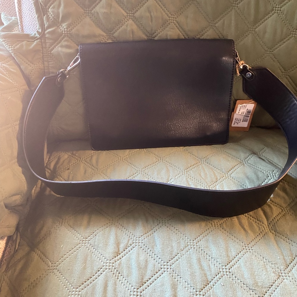 New Brandy ❤️ Melville black leather shoulder bag - Picture 2 of 7